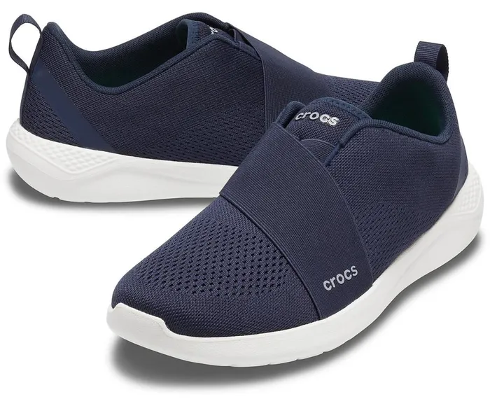 Crocs LiteRide Modform SlipOn Navy White Mens Sneakers