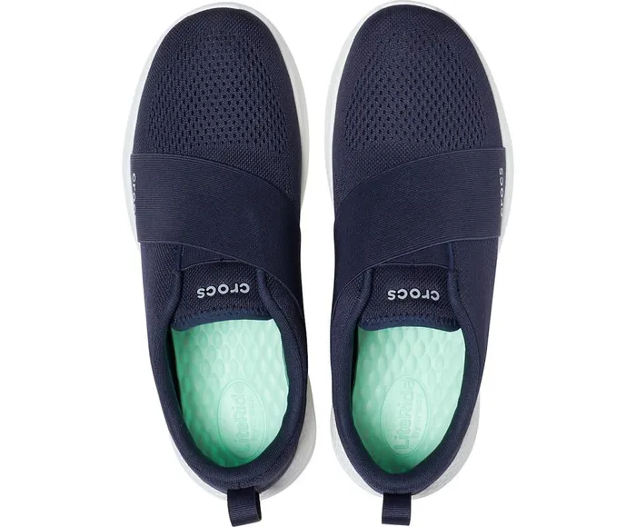 Crocs LiteRide Modform SlipOn Navy White Mens Sneakers