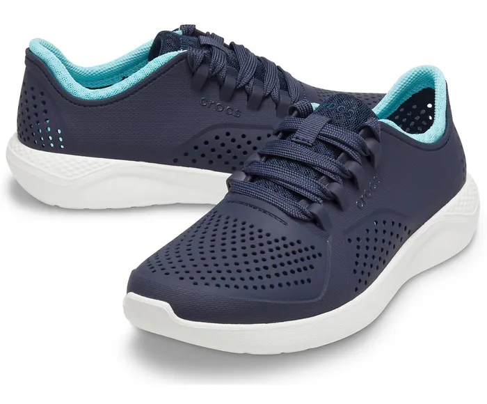 Crocs LiteRide Pacer NavyIce Blue Womens Sneakers