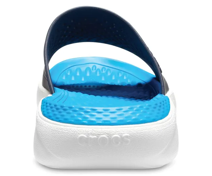 Crocs LiteRide Slide Navy White WomensMens Sandals