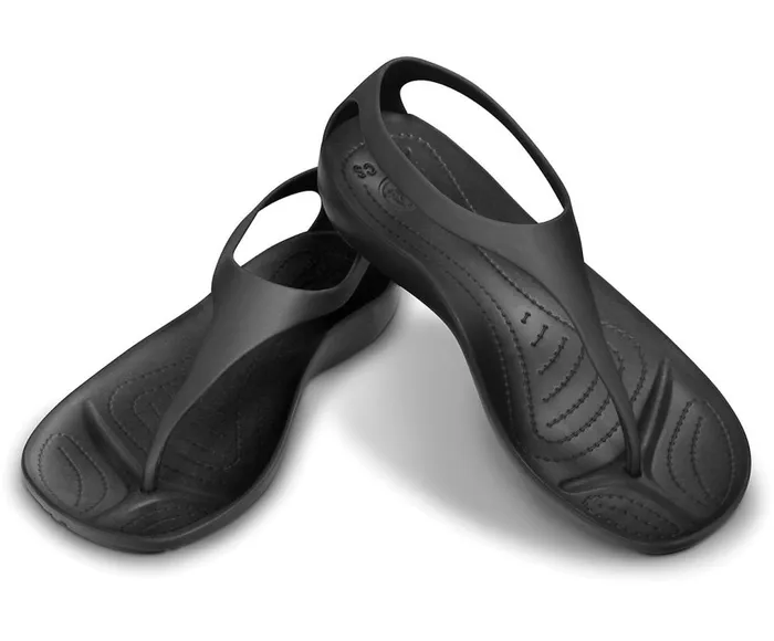 Crocs Sexi Flip Black Black Womens Sandals