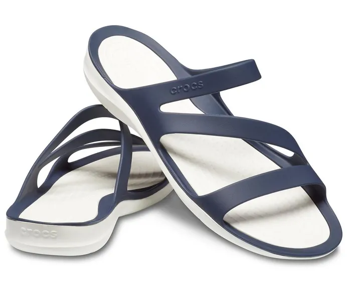 Crocs Swiftwater Sandal Navy White Womens Sandals