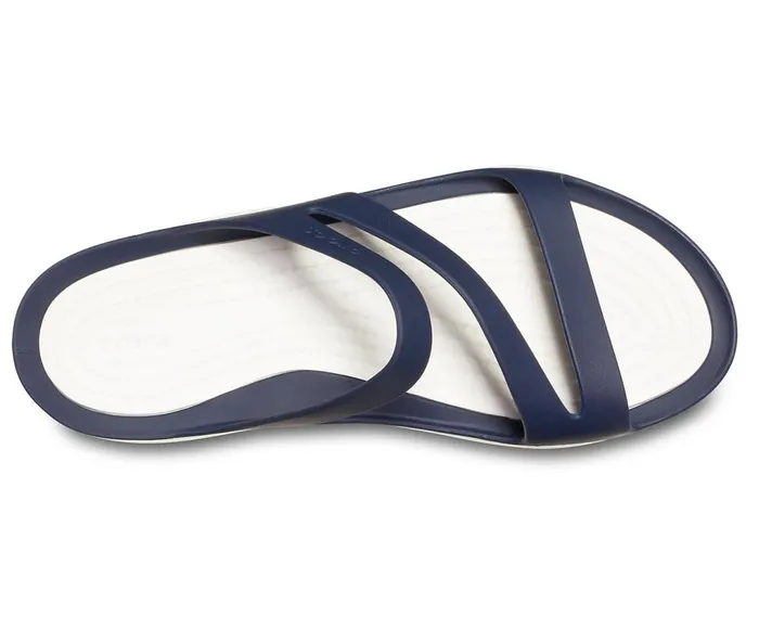 Crocs Swiftwater Sandal Navy White Womens Sandals