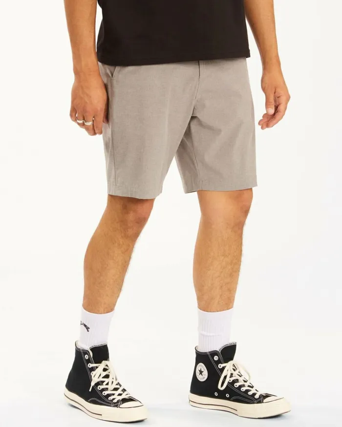 Crossfire Mid Submersible Shorts 19034 Grey Men Billabong Shorts