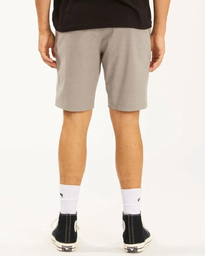 Crossfire Mid Submersible Shorts 19034 Grey Men Billabong Shorts
