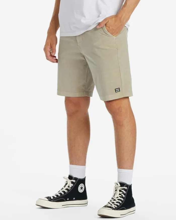 Crossfire Wave Washed 18034 Hybrid Submersible Shorts Oyster Men Billabong Submersible Shorts