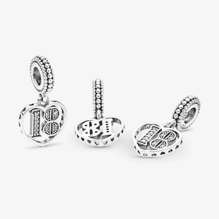Dangle Charms Women Pandora 18th Celebration Dangle Charm