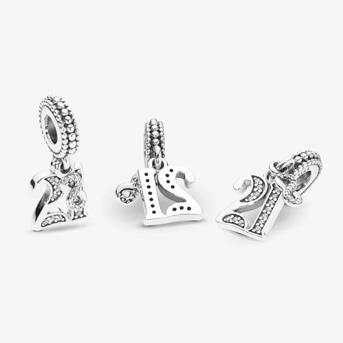 Dangle Charms Women Pandora 21st Celebration Dangle Charm