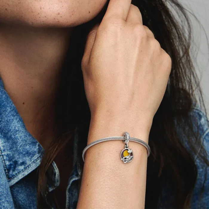 Dangle Charms Women Pandora Disney Nightmare Before Christmas Double Dangle Charm