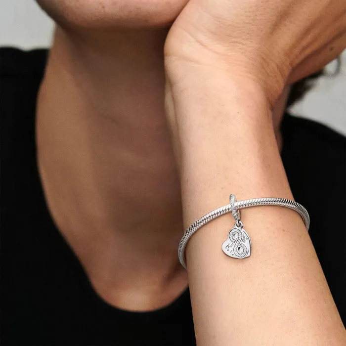 Dangle Charms Women Pandora Forever Friends Heart Dangle Charm