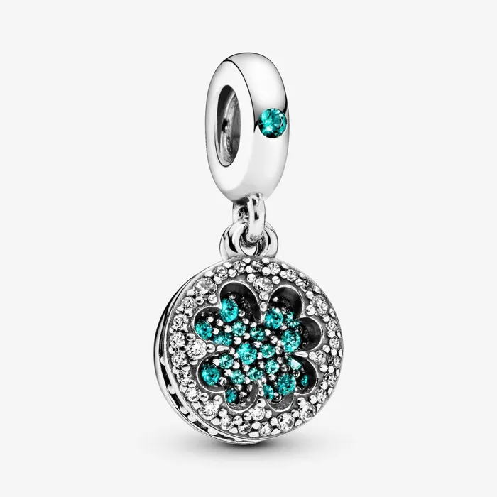 Dangle Charms Women Pandora Lucky FourLeaf Clover Dangle Charm