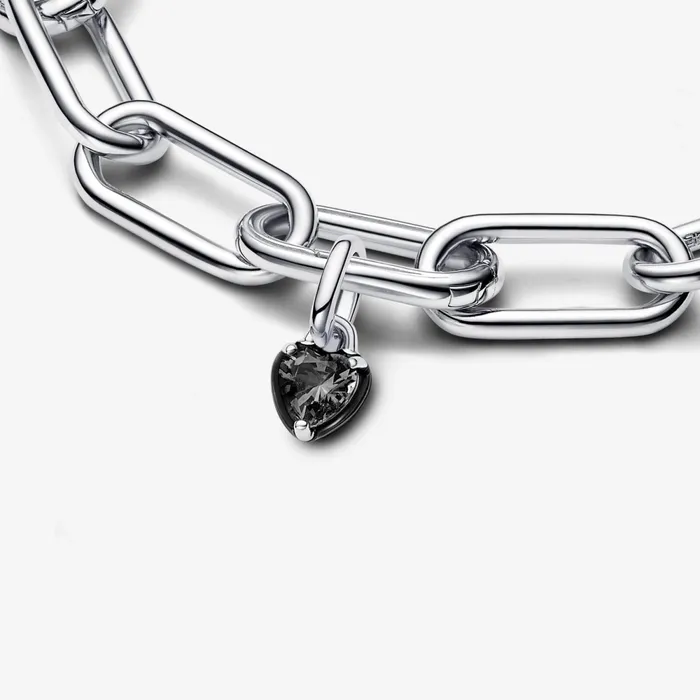 Dangle Charms Women Pandora Online ME Black Chakra Heart Mini Dangle Charm Black