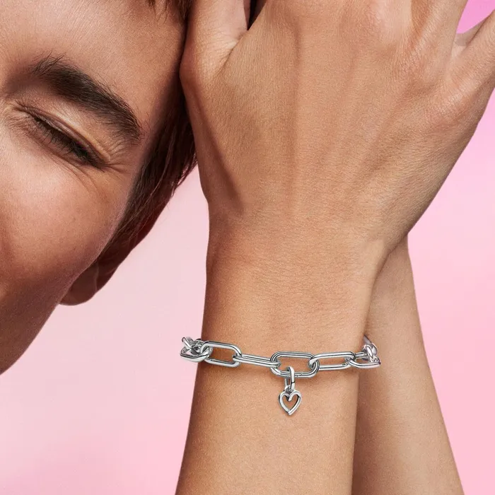Dangle Charms Women Pandora Online ME Freehand Heart Mini Dangle Charm