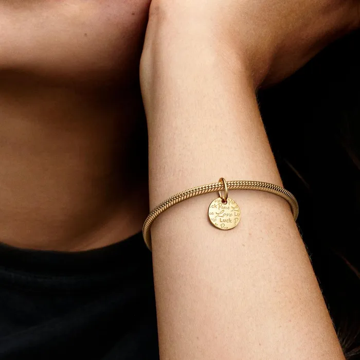 Dangle Charms Women Pandora Peace Love and Luck Dangle Charm