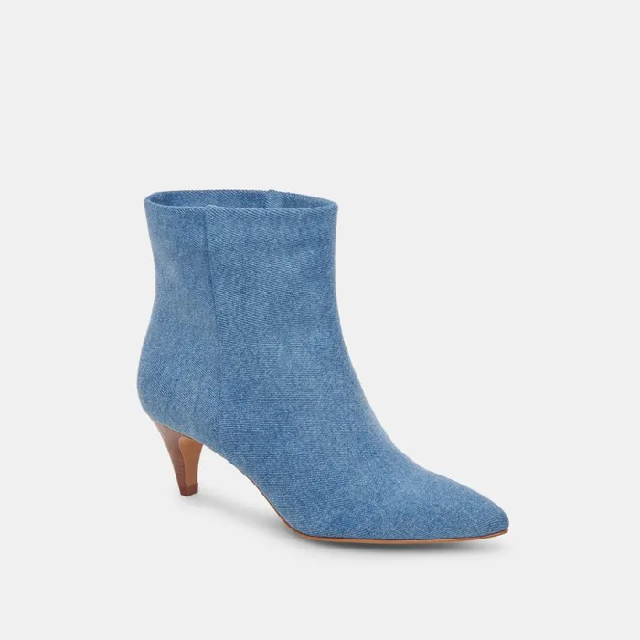 Dee Booties Blue Denim Women Dolce Vita Boots and Booties