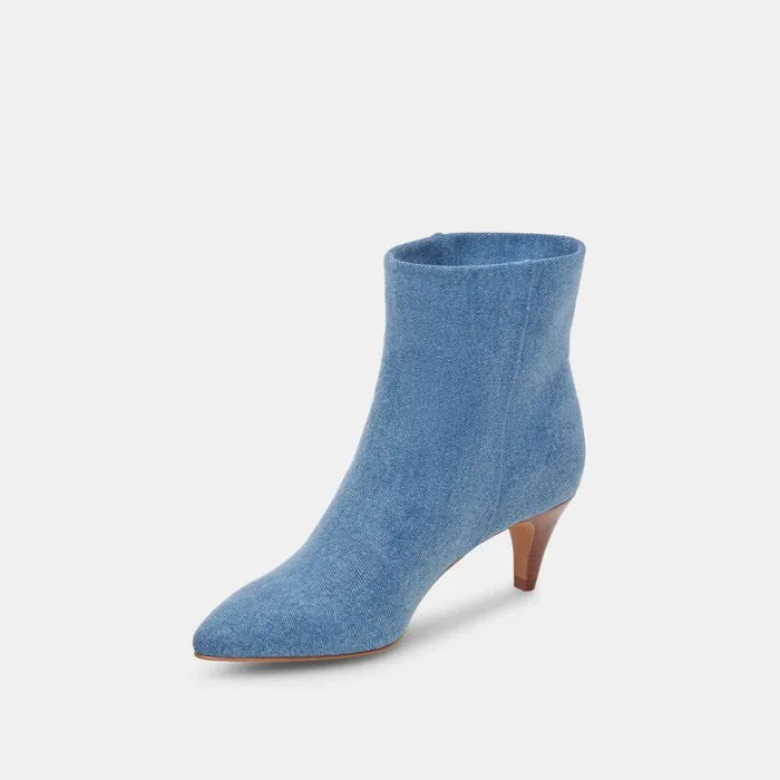 Dee Booties Blue Denim Women Dolce Vita Boots and Booties