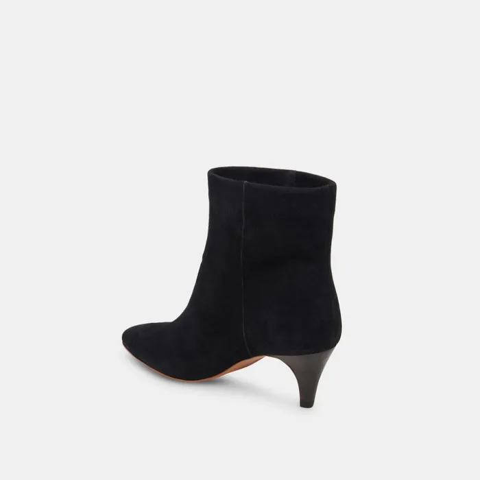 Dee Wide Booties Nero Suede Women Dolce Vita Boots and Booties