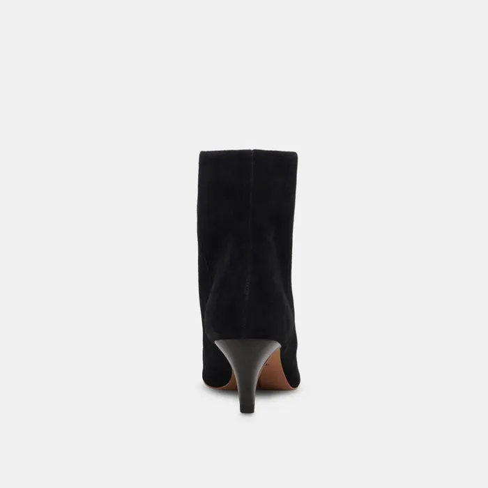 Dee Wide Booties Nero Suede Women Dolce Vita Boots and Booties