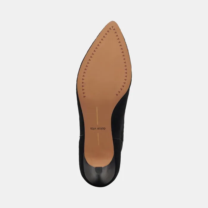 Dee Wide Booties Nero Suede Women Dolce Vita Boots and Booties
