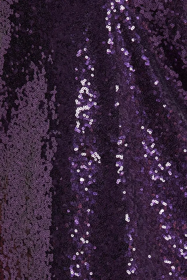 Delilaah Mini Dress 8211 Strappy V Neck Slip Sequin Dress In Purple Sequins Women Showpo Curve Clothes