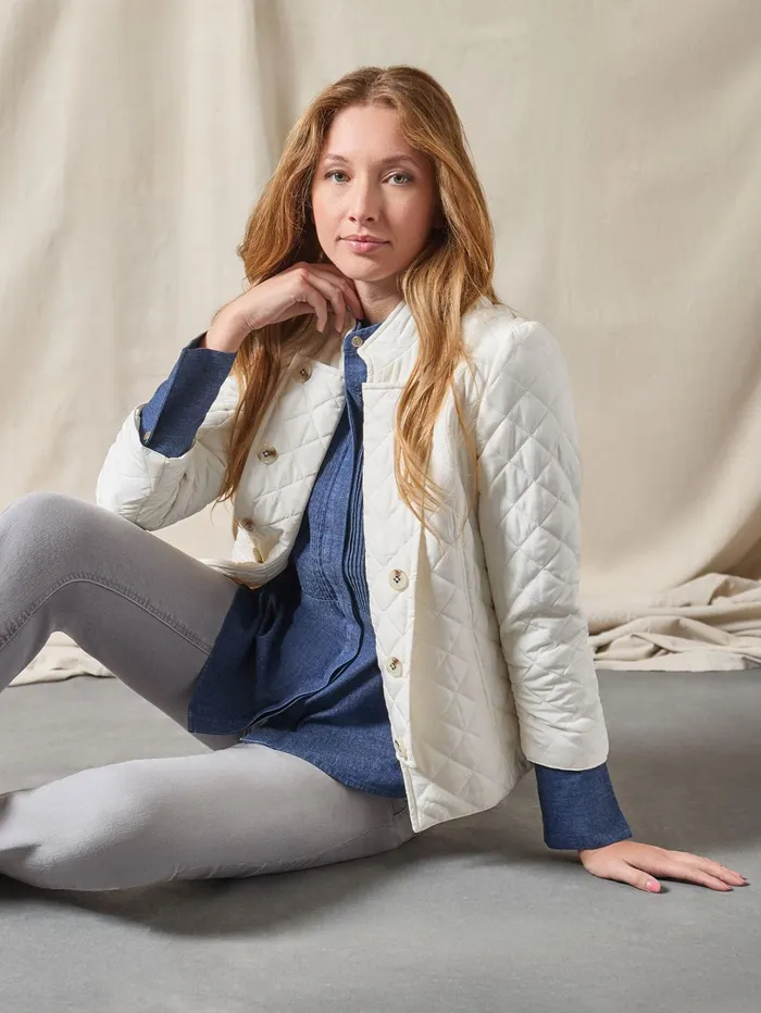 Denim ButtonFront Pintuck Top Women Jones New York Denim Denim ButtonFront Pintuck Top Women Jones New York Denim