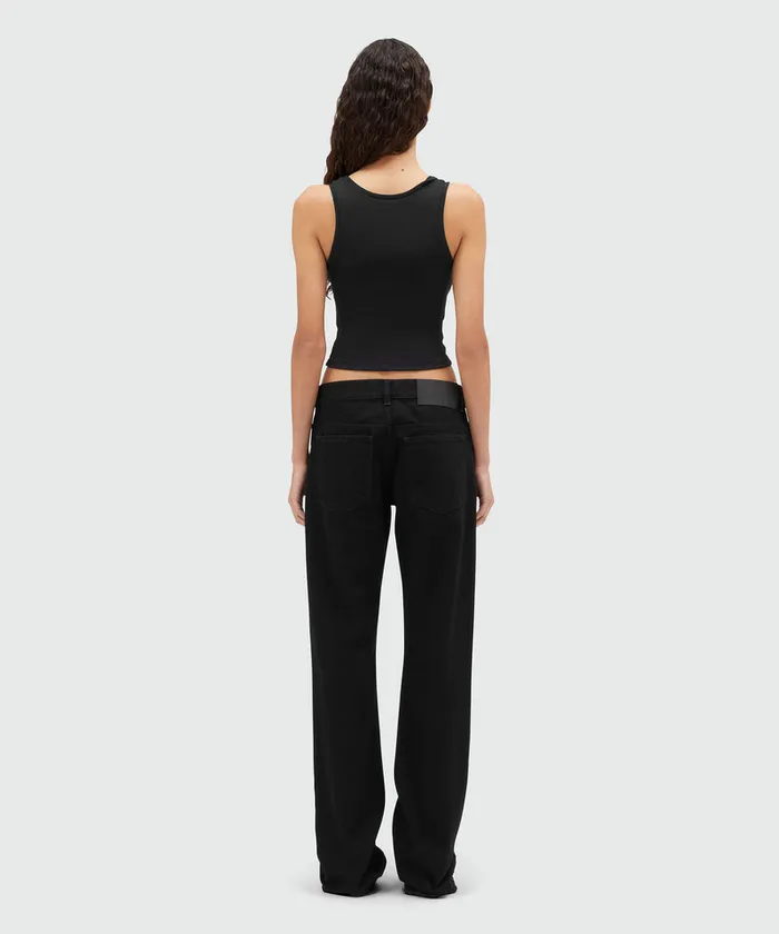 Denim Pants With Zipper Women MSGM Pants And Shorts