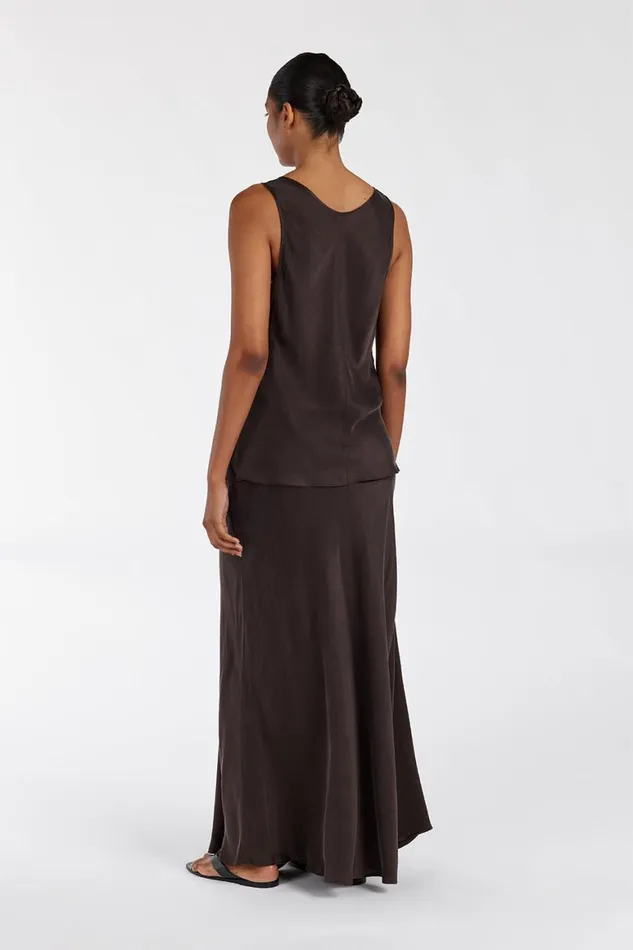 DISSH Event Dresses COLETTE BITTER CHOC SILK CAMI TOP 8211 Women