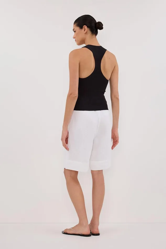 DISSH Knitted DEVIN WASHED BLACK RACER KNIT TANK 8211 Women