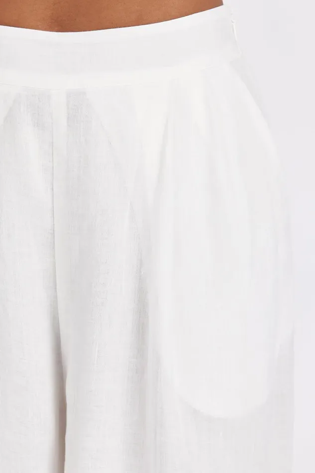DISSH Pants KAI WHITE RAMIE RESORT PANT 8211 Women