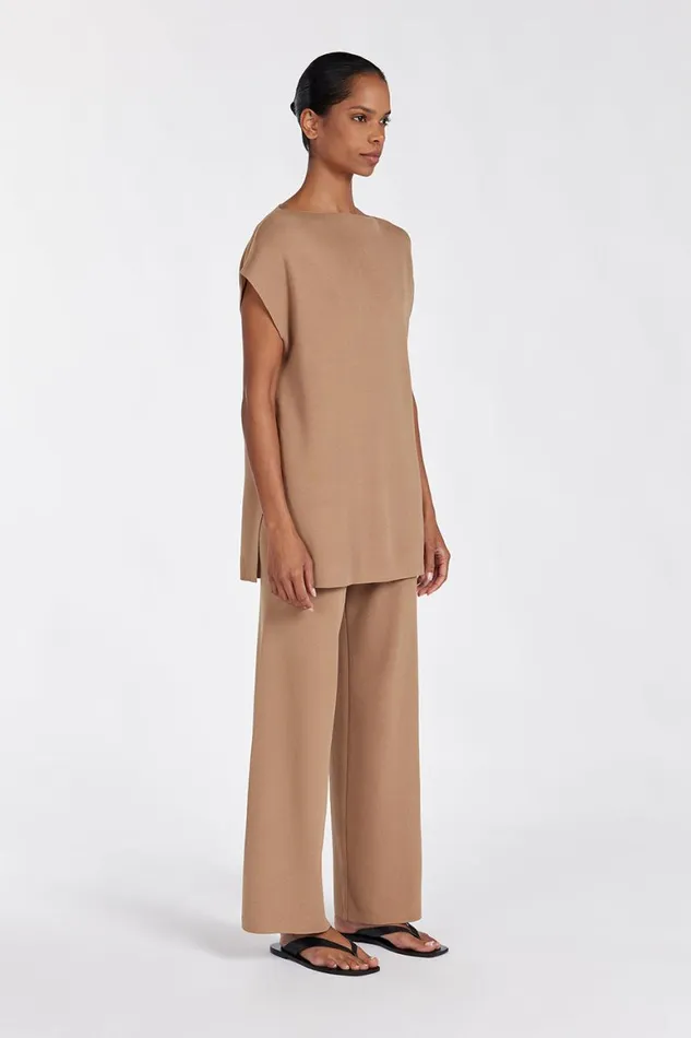 DISSH Pants MABLE TAN KNIT PANT 8211 Women