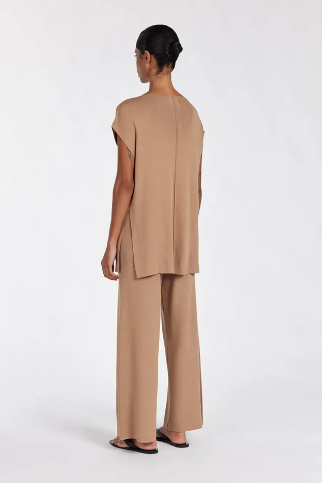 DISSH Pants MABLE TAN KNIT PANT 8211 Women