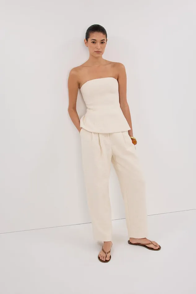 DISSH Pants NIA NATURAL OPEN WEAVE PANT 8211 Women
