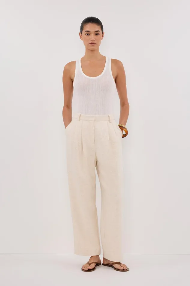 DISSH Pants NIA NATURAL OPEN WEAVE PANT 8211 Women