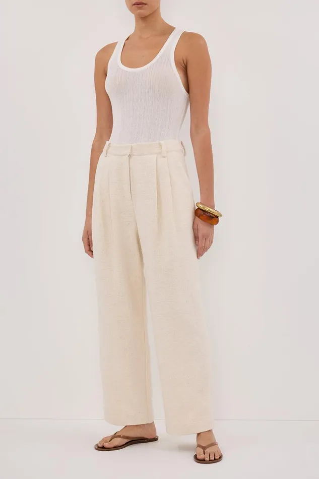 DISSH Pants NIA NATURAL OPEN WEAVE PANT 8211 Women