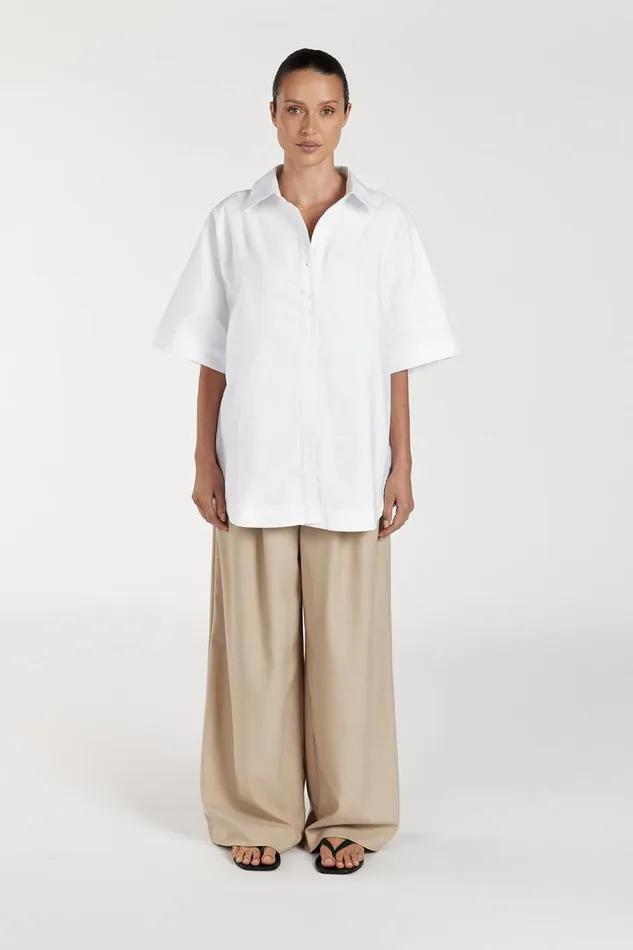DISSH Shirts MABEL WHITE COTTON SHIRT 8211 Women