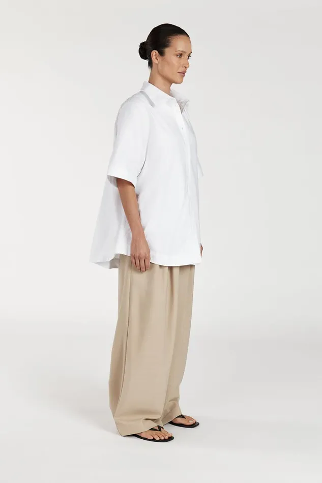 DISSH Shirts MABEL WHITE COTTON SHIRT 8211 Women