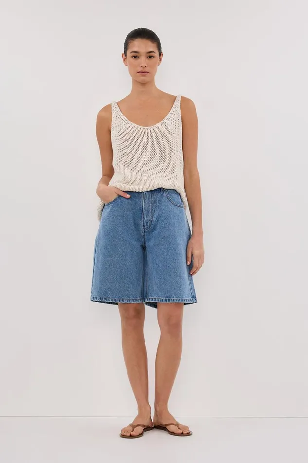 DISSH Shorts BAMBI MED BLUE BERMUDA DENIM SHORT 8211 Women