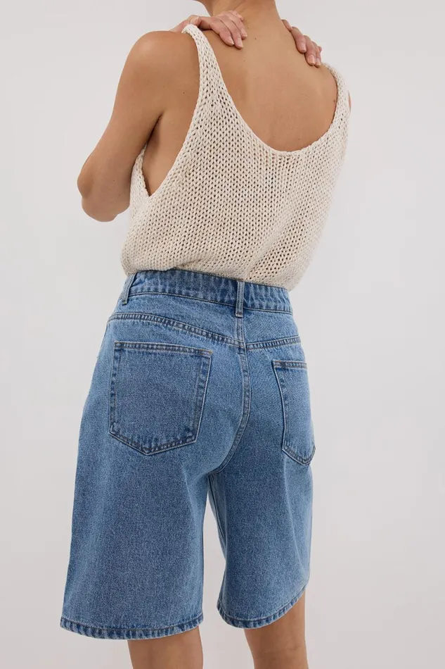 DISSH Shorts BAMBI MED BLUE BERMUDA DENIM SHORT 8211 Women