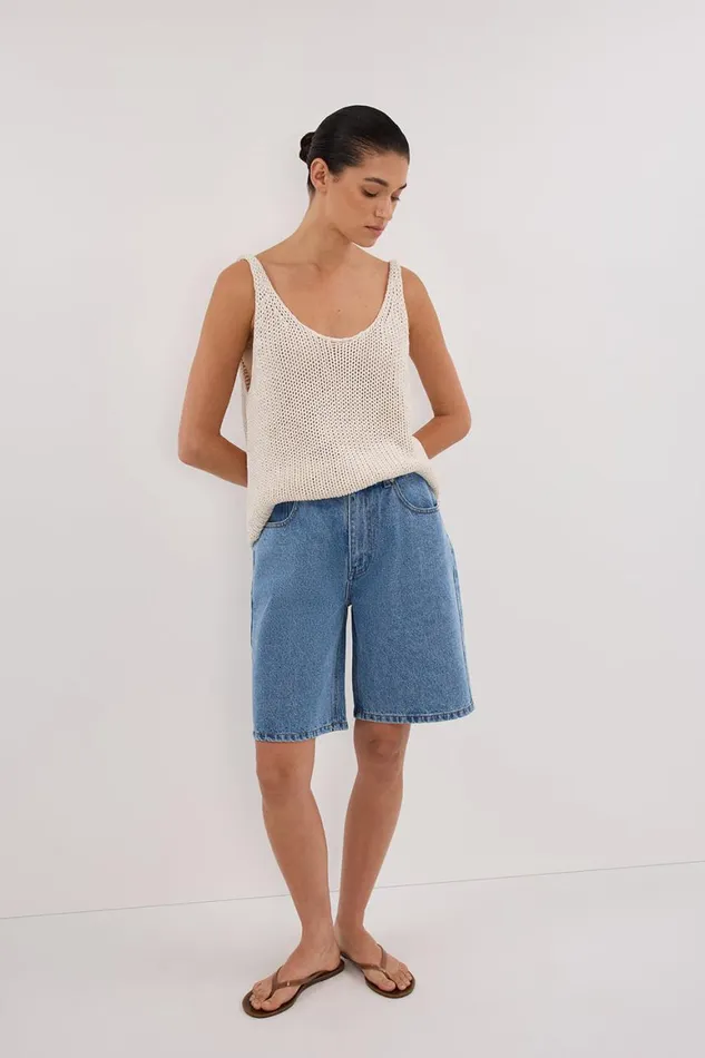 DISSH Shorts BAMBI MED BLUE BERMUDA DENIM SHORT 8211 Women