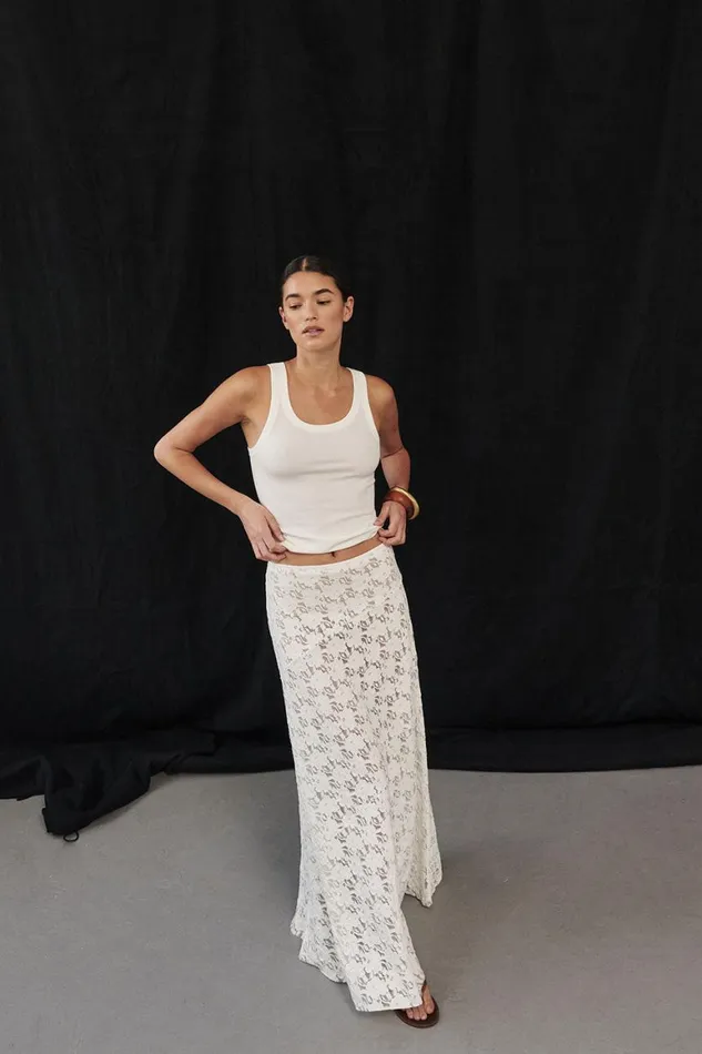 DISSH Tanks LEE OFF WHITE KNIT TANK 8211 Women
