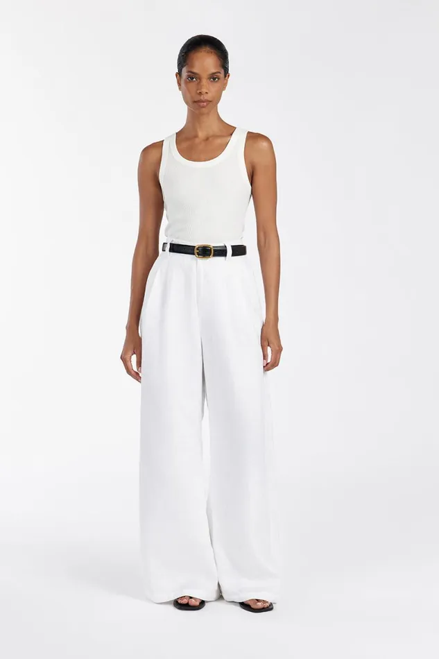 DISSH Tanks LEE OFF WHITE KNIT TANK 8211 Women
