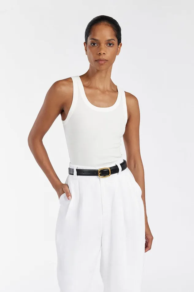 DISSH Tanks LEE OFF WHITE KNIT TANK 8211 Women