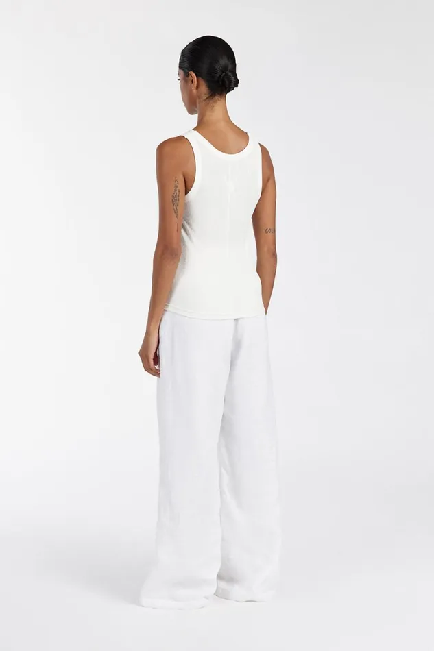 DISSH Tanks LEE OFF WHITE KNIT TANK 8211 Women