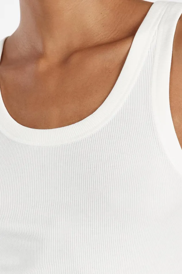 DISSH Tanks LEE OFF WHITE KNIT TANK 8211 Women