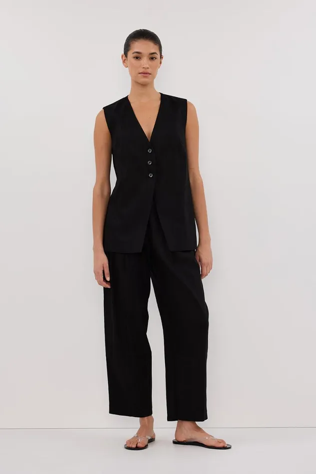 DISSH Vests BRAX BLACK LONGLINE VEST 8211 Women