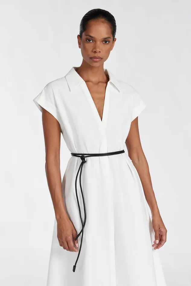 DISSH White Dresses KAYLYN WHITE SHIRT DRESS 8211 Women
