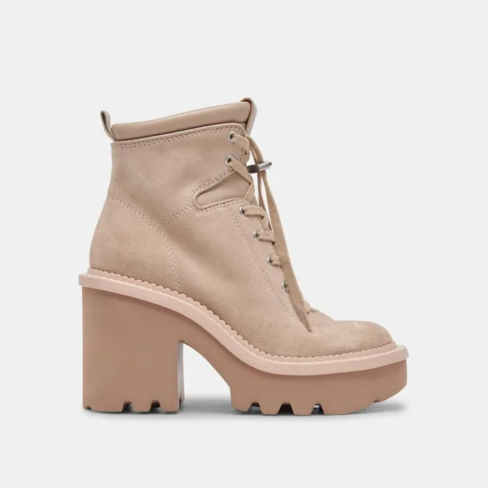 Dommie Boots Taupe Suede Women Dolce Vita Boots and Booties