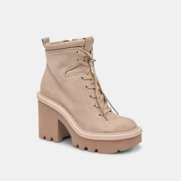 Dommie Boots Taupe Suede Women Dolce Vita Boots and Booties