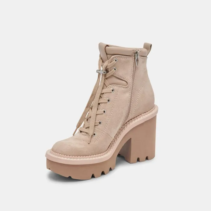 Dommie Boots Taupe Suede Women Dolce Vita Boots and Booties