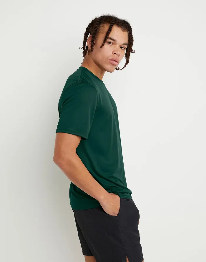 Double Dry Tee Dark Green Men Champion TShirts and Tops
